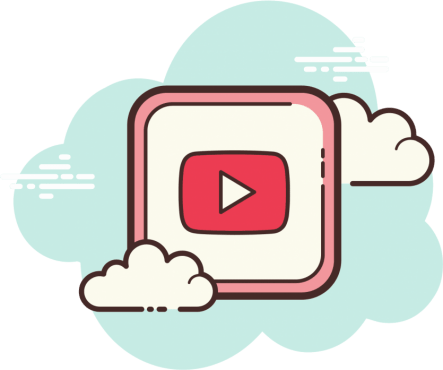 Graphic showing a YouTube play button with text describing YouTube marketing services.